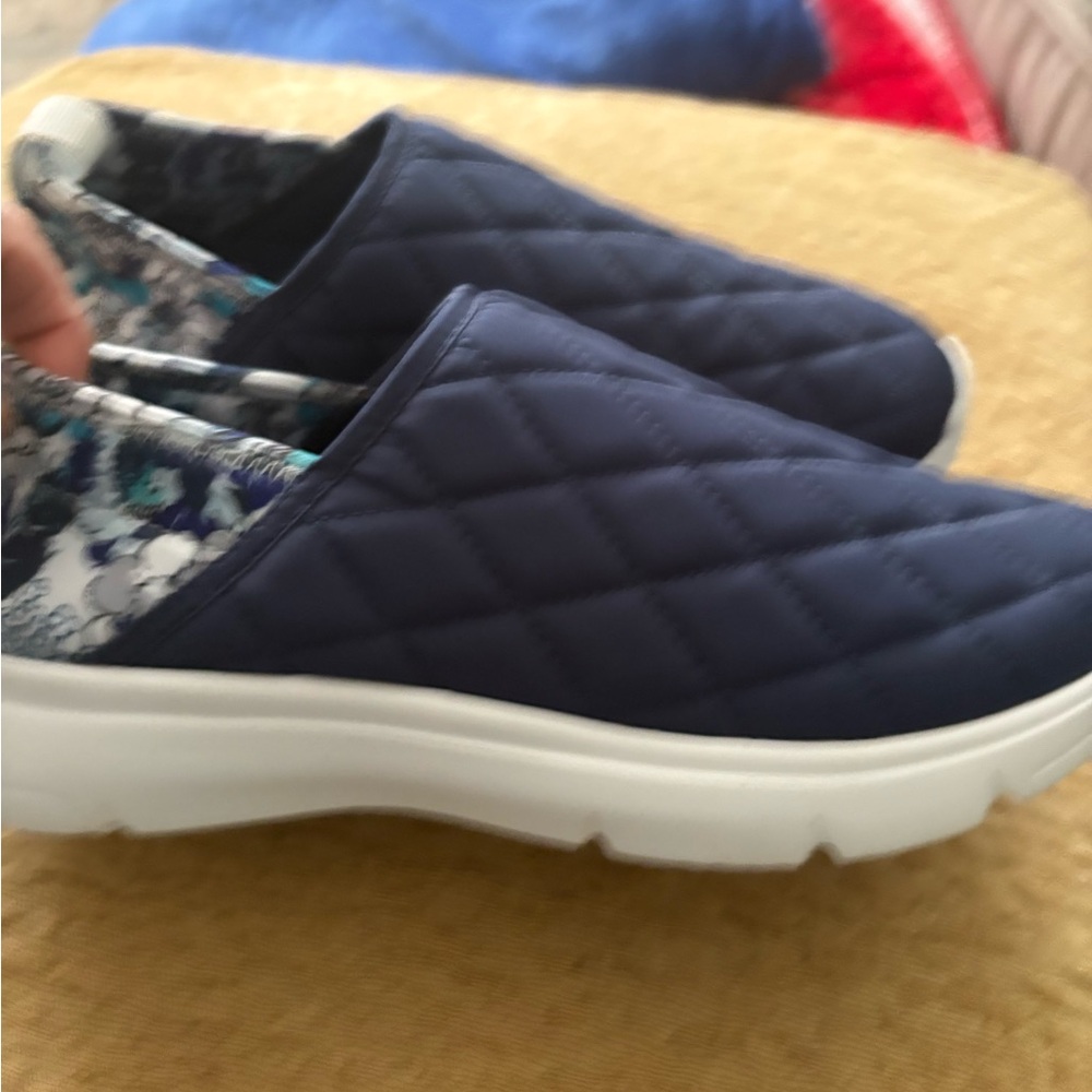 Vera Bradley Navy Quilted Sneakers
